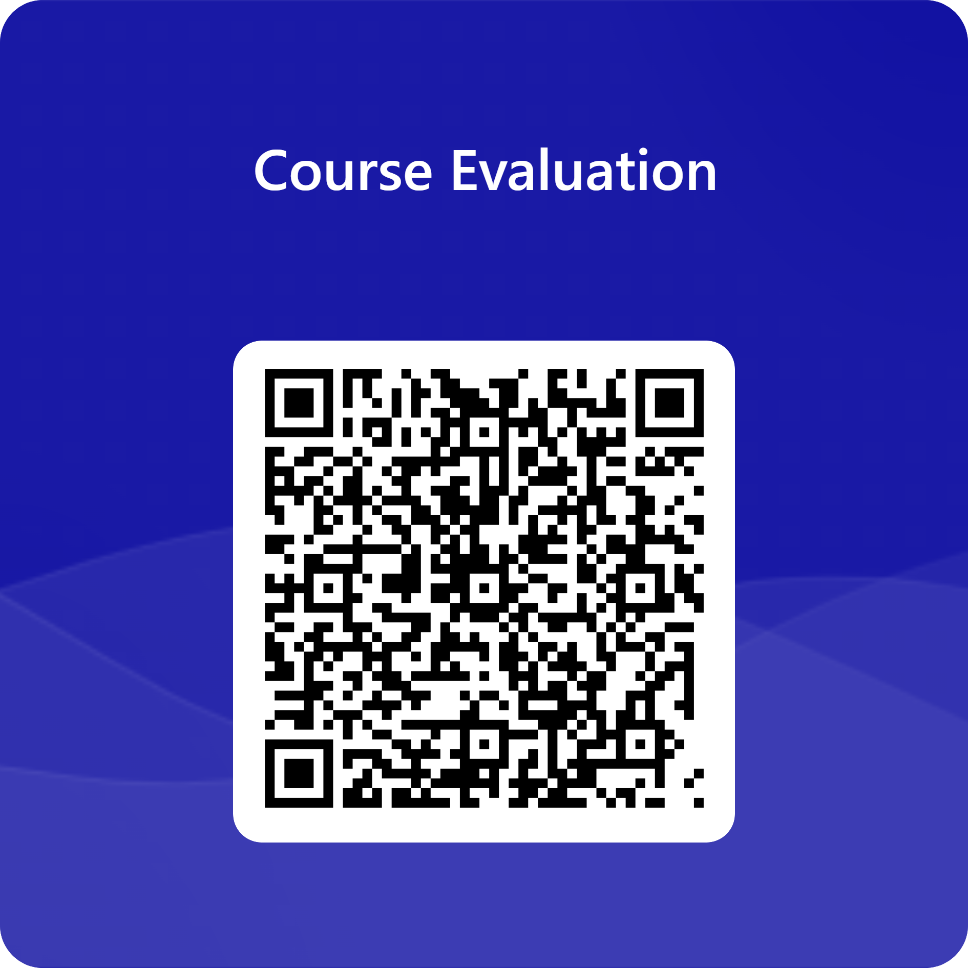 Course Evaluation